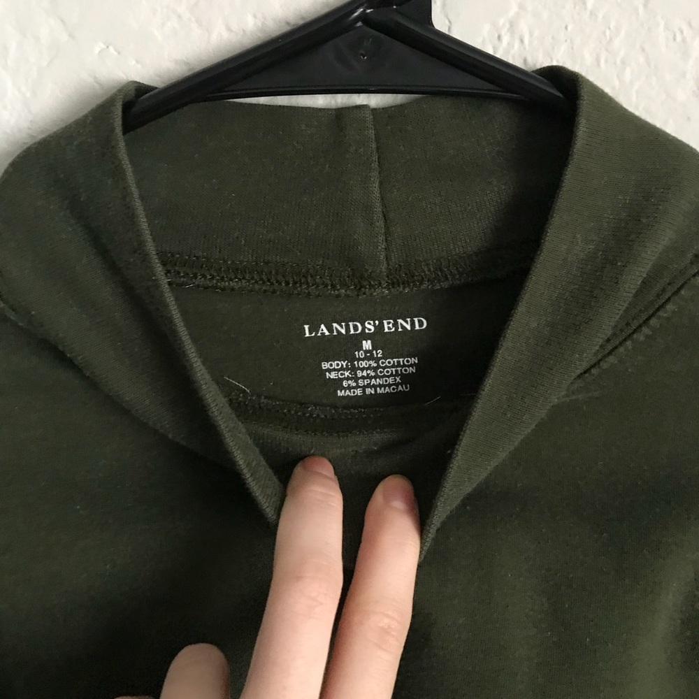 sold LANDS END/ cropped turtleneck - Picture 2 of 4